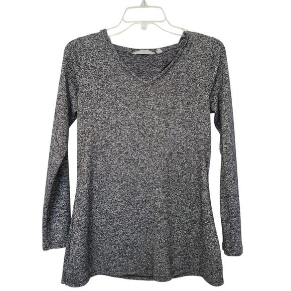 Athleta Racerback Top Size XXSMALL Black Gray Athletic Long Sleeve - Picture 1 of 4